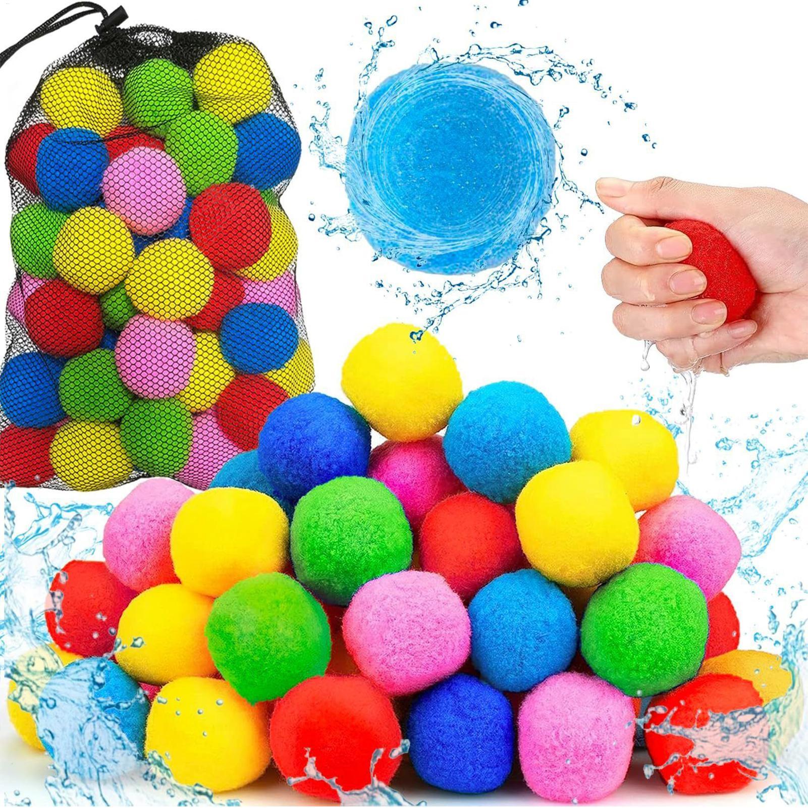 Water Balloon Set - 60pcs/set Reusable Water Balls Instant Refill