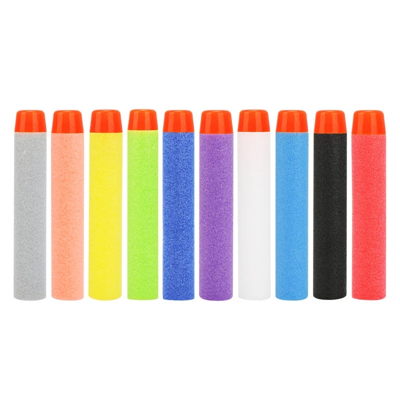 100PCS Round Head Bullets 7.2c - огляд і ціна Foam Dart Gun