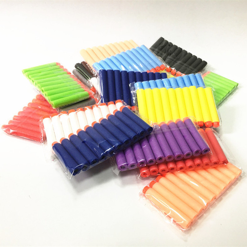 100PCS Round Head Bullets 7.2c - огляд і ціна Foam Dart Gun