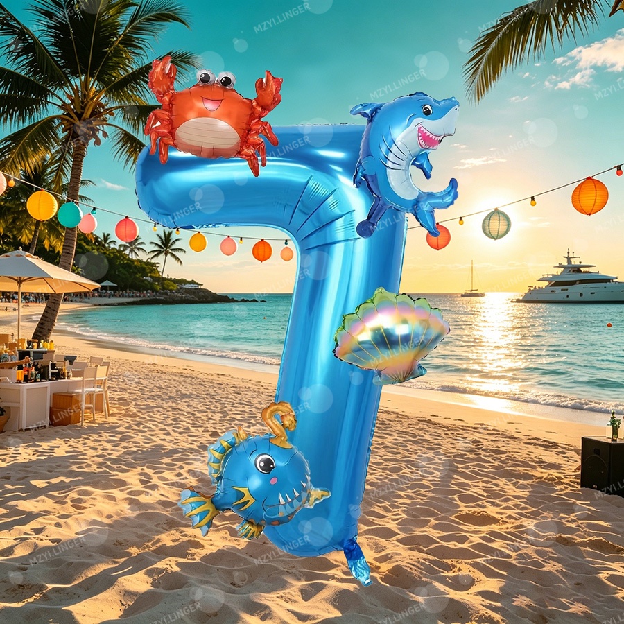 Ocean themed decor balloon set - огляд і ціна Water Balloon Set