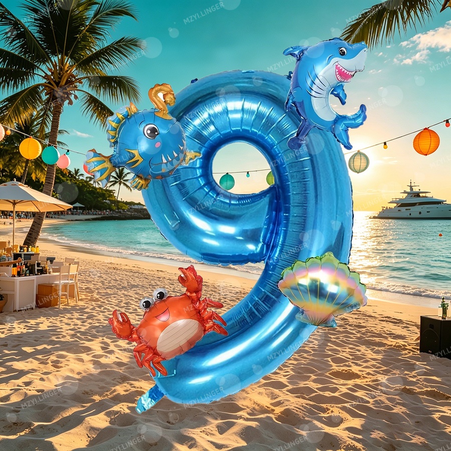 Ocean themed decor balloon set - огляд і ціна Water Balloon Set