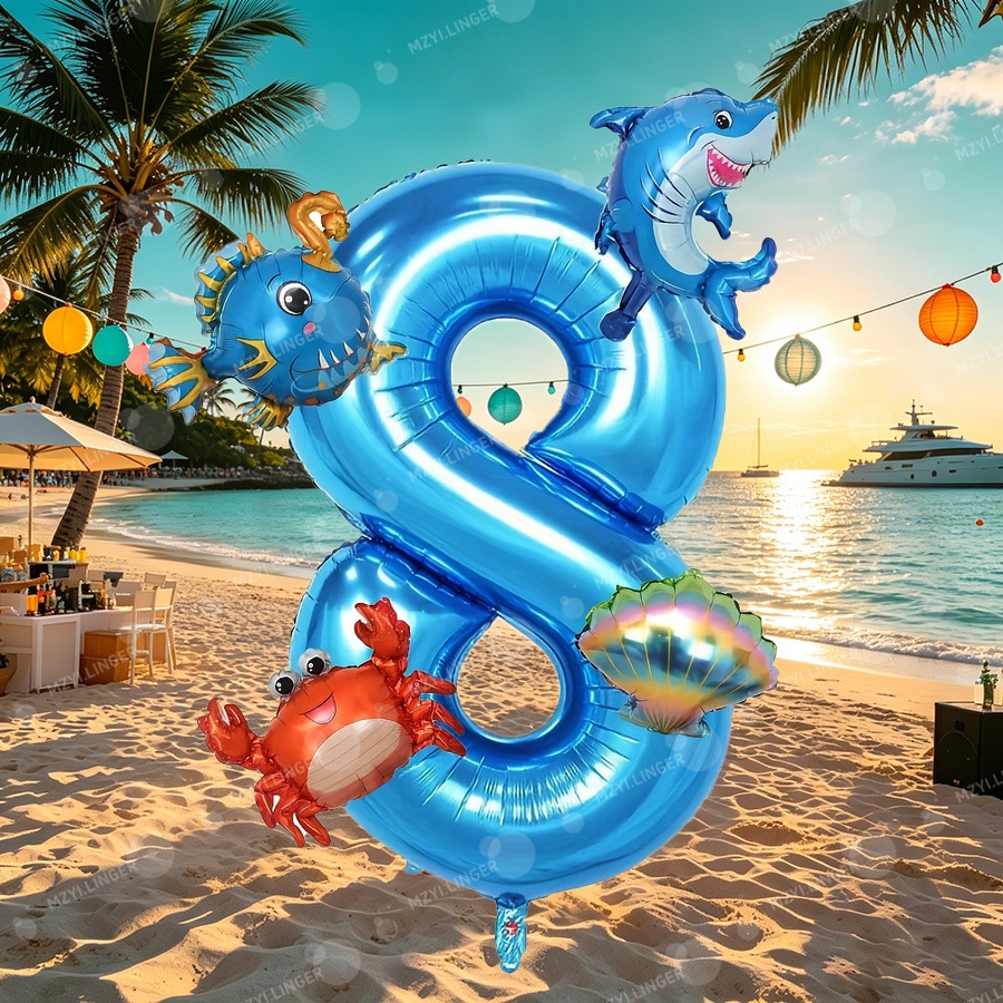 Ocean themed decor balloon set - огляд і ціна Water Balloon Set