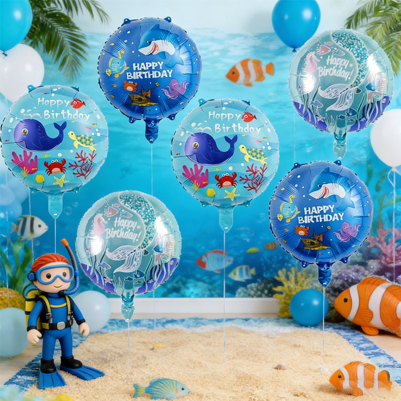 6pcs Ocean Theme Party Balloon - огляд і ціна Water Balloon Set