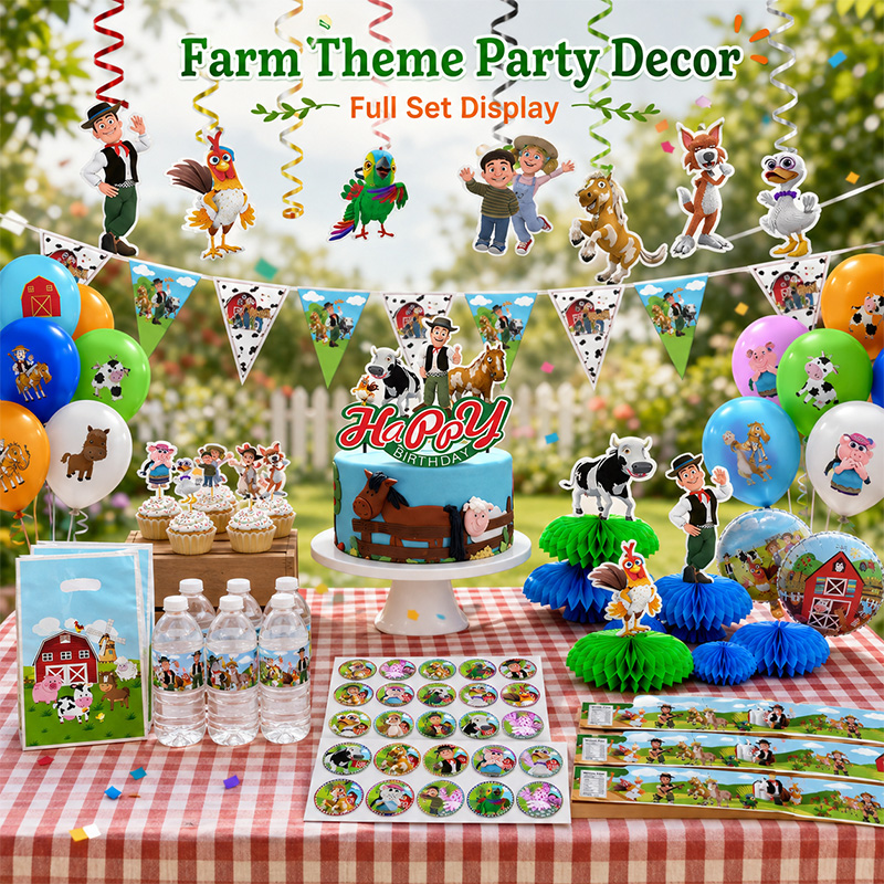 Cute Green Grass Farm Cartoon  - огляд і ціна Water Balloon Set