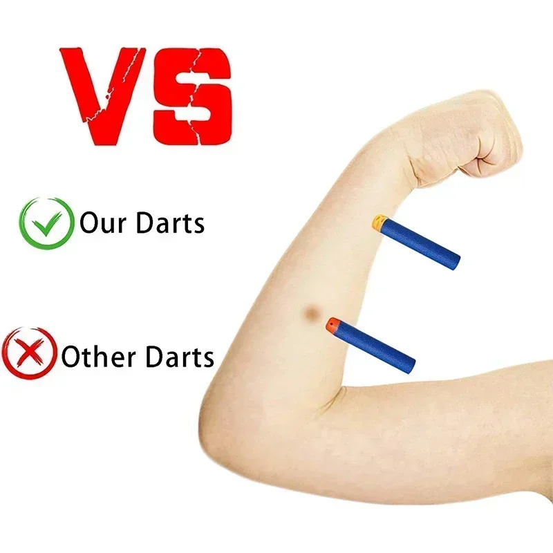HOT1000-50pcs Blue Hollow Dart - огляд і ціна Foam Dart Gun