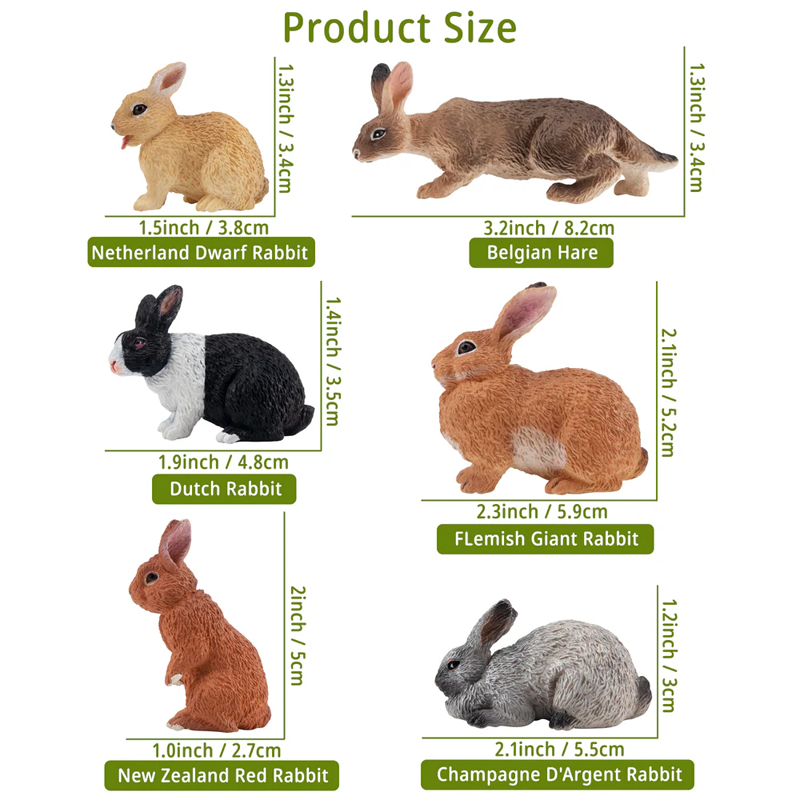 12Pcs Simulation Rabbit Farm A - огляд і ціна Sandbox Play Set