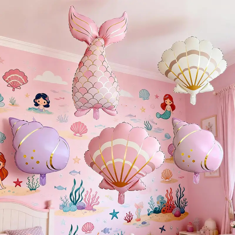 5PCS Mermaid Birthday Decor Se - огляд і ціна Water Balloon Set