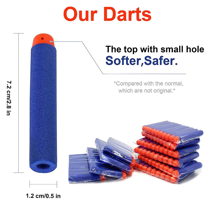 1000-50pcs Blue One Hole Darts - огляд і ціна Foam Dart Gun