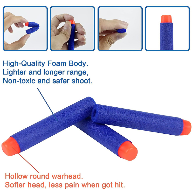 1000-50pcs Blue One Hole Darts - огляд і ціна Foam Dart Gun
