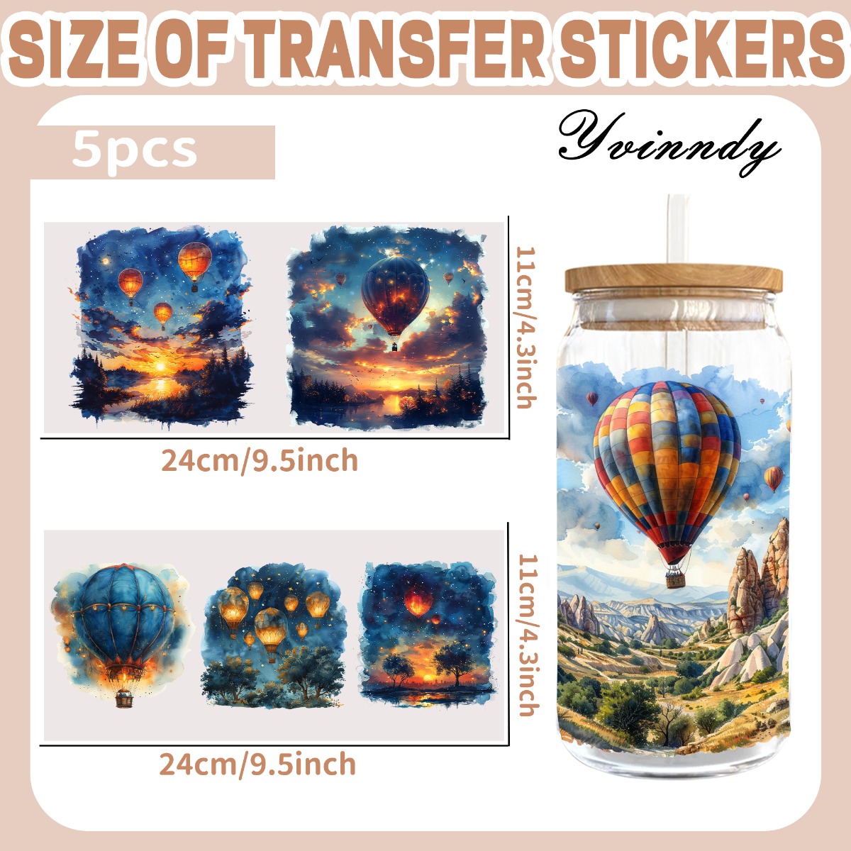 5PCS/Set Of 16OZ UV DTF DIY Tr - огляд і ціна Water Balloon Set