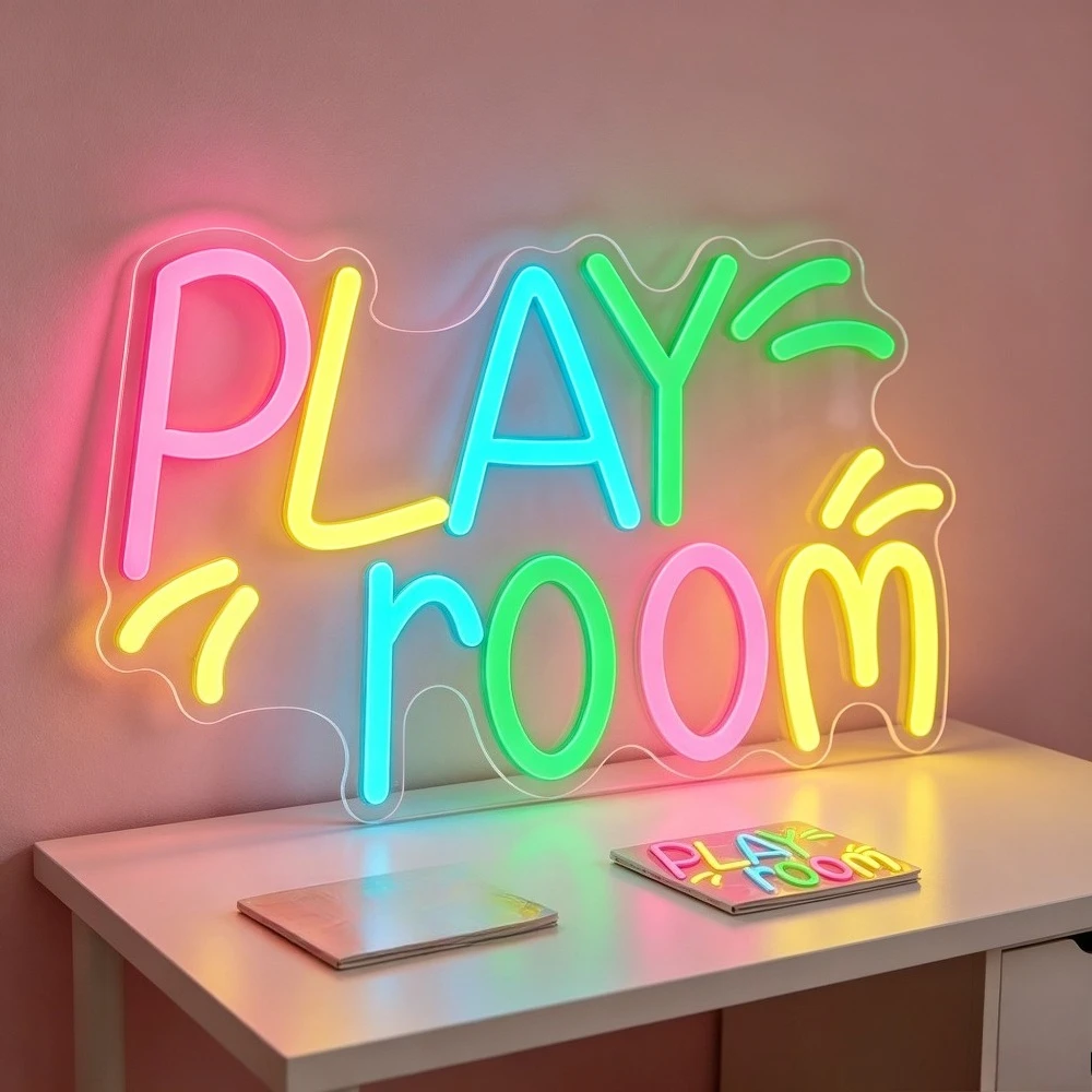 Play Room Neon Sign for Wall D - огляд і ціна Kids Play Zone Toys