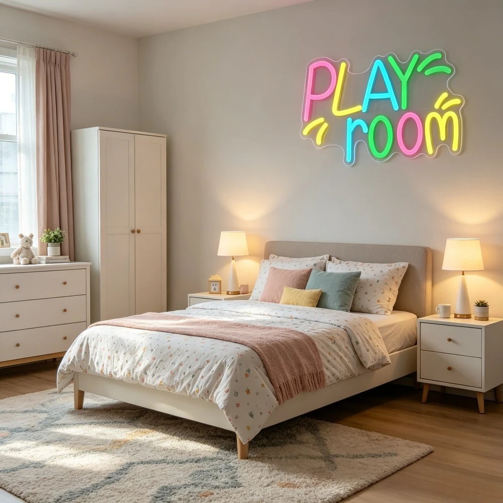 Play Room Neon Sign for Wall D - огляд і ціна Kids Play Zone Toys
