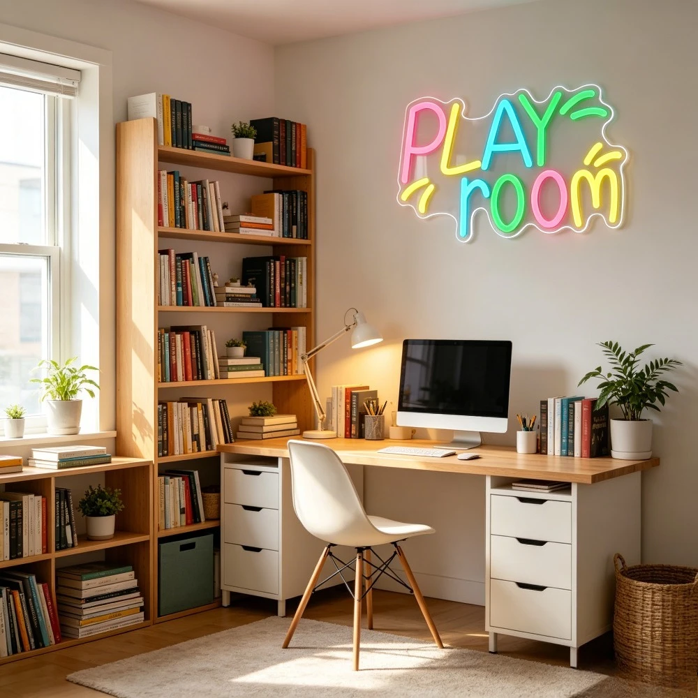 Play Room Neon Sign for Wall D - огляд і ціна Kids Play Zone Toys